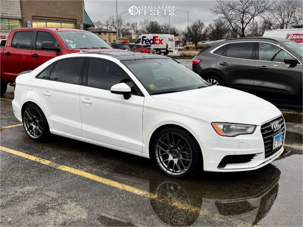 2016 Audi A3 Quattro with 18x8.5 35 Aodhan Ah-x and 225/45R18