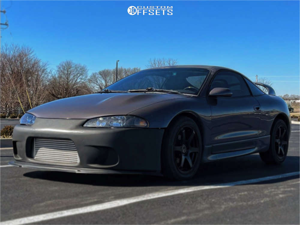 1998 Mitsubishi Eclipse with 17x8 45 Enkei T6s and 225/45R17