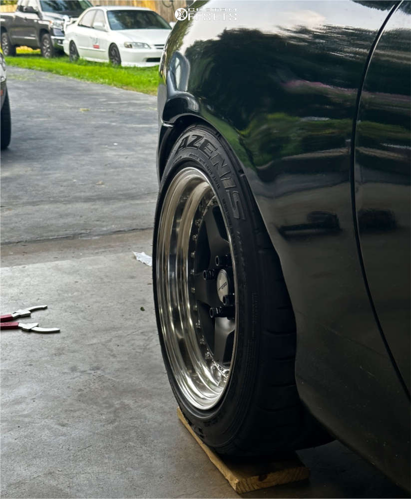1999 Mazda Miata with 15x8 10 Work Meister Cr01 and 205/50R15
