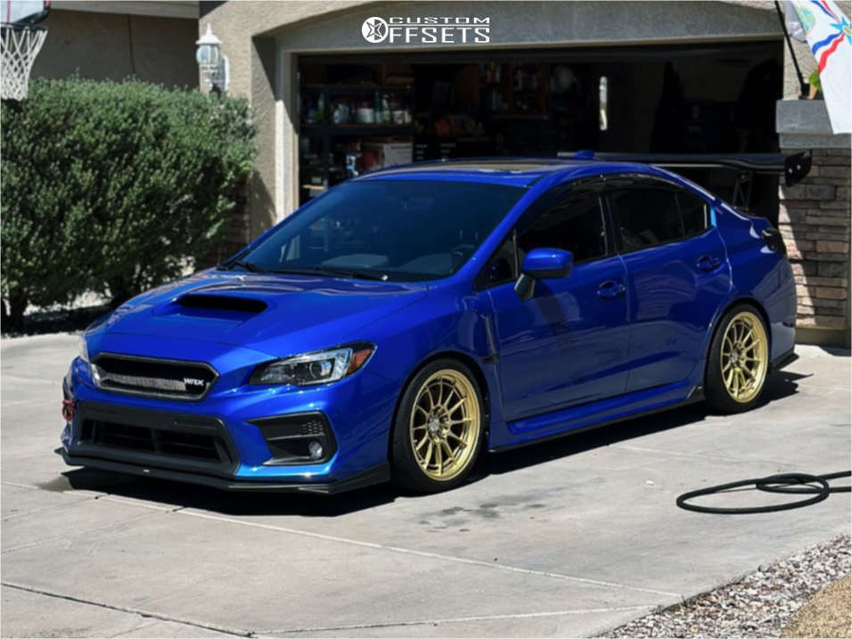 2020 Subaru WRX with 18x9.5 40 Enkei Nt03m and 255/35R18