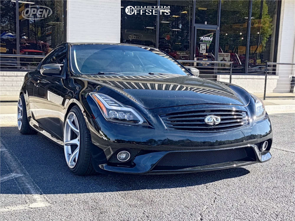 2012 INFINITI G37 with 18x10.5 12 Kansei Tandem and 235/40R18 Lexani ...