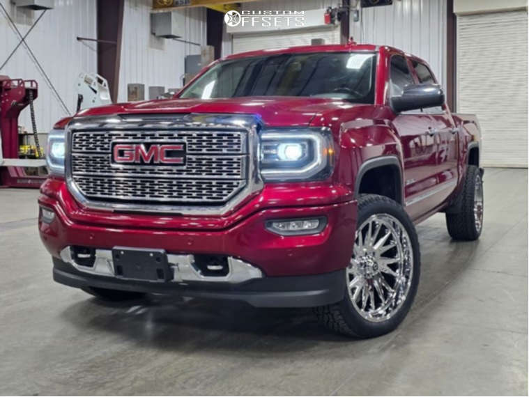 2018 GMC Sierra 1500 with 22x10 -19 TIS 547c and 285/45R22 BFGoodrich ...