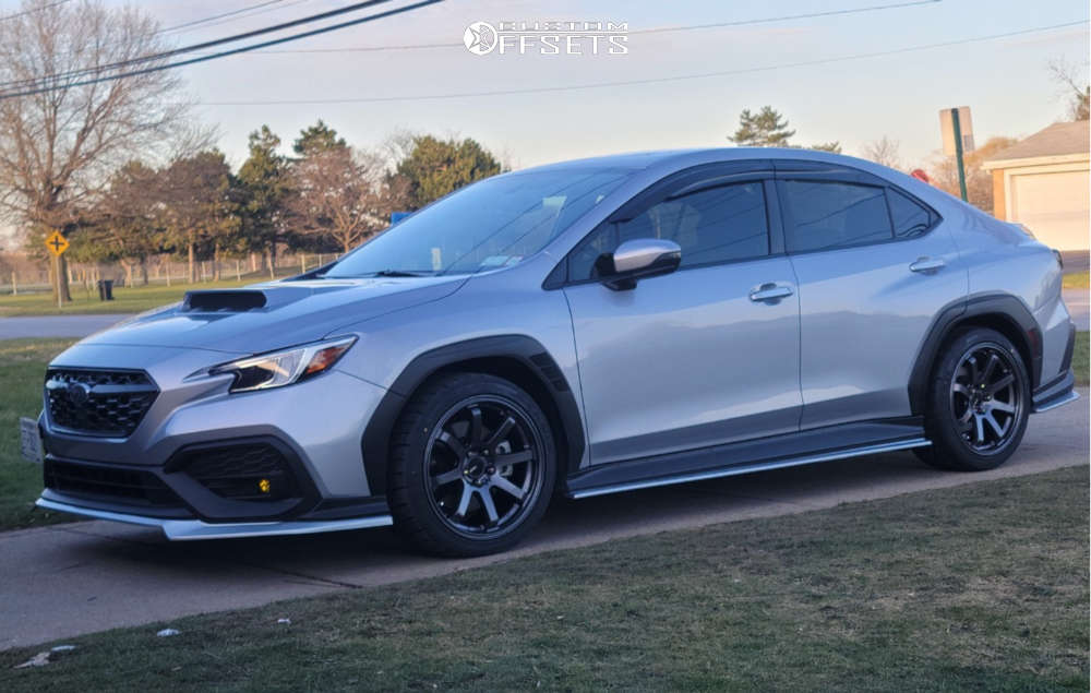 2022 Subaru WRX with 18x9.5 38 Enkei Vanquish and 265/35R18