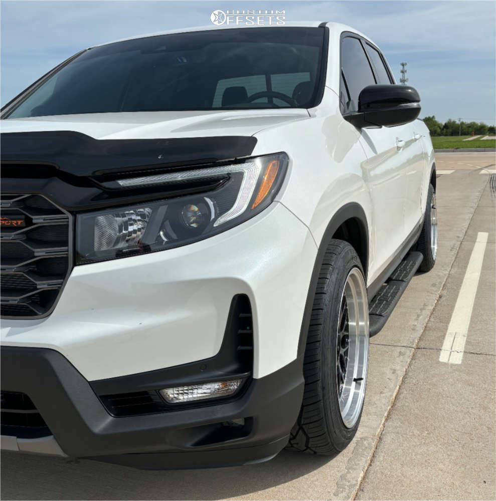 Lowered Ridgeling 2024 Honda Ridgeline Black Edition with 20x10.5 30 XXR 521 and 265 ...