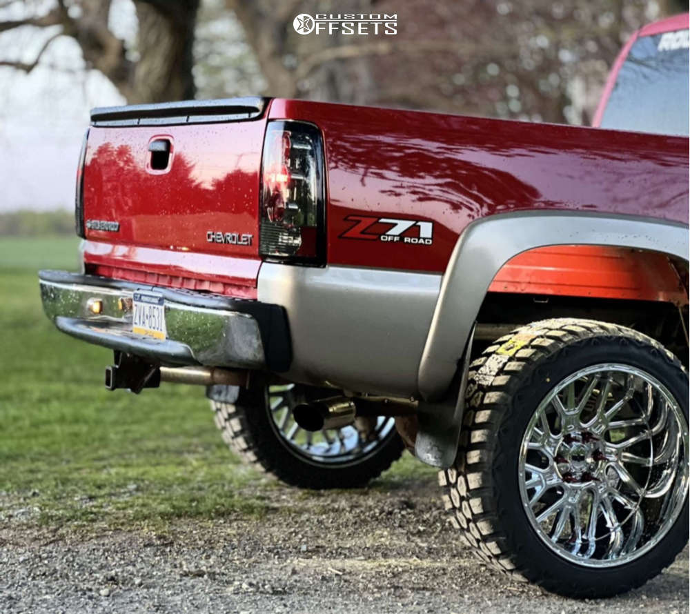 2002 Chevrolet Silverado 1500 with 22x12 -51 Vision Brawl