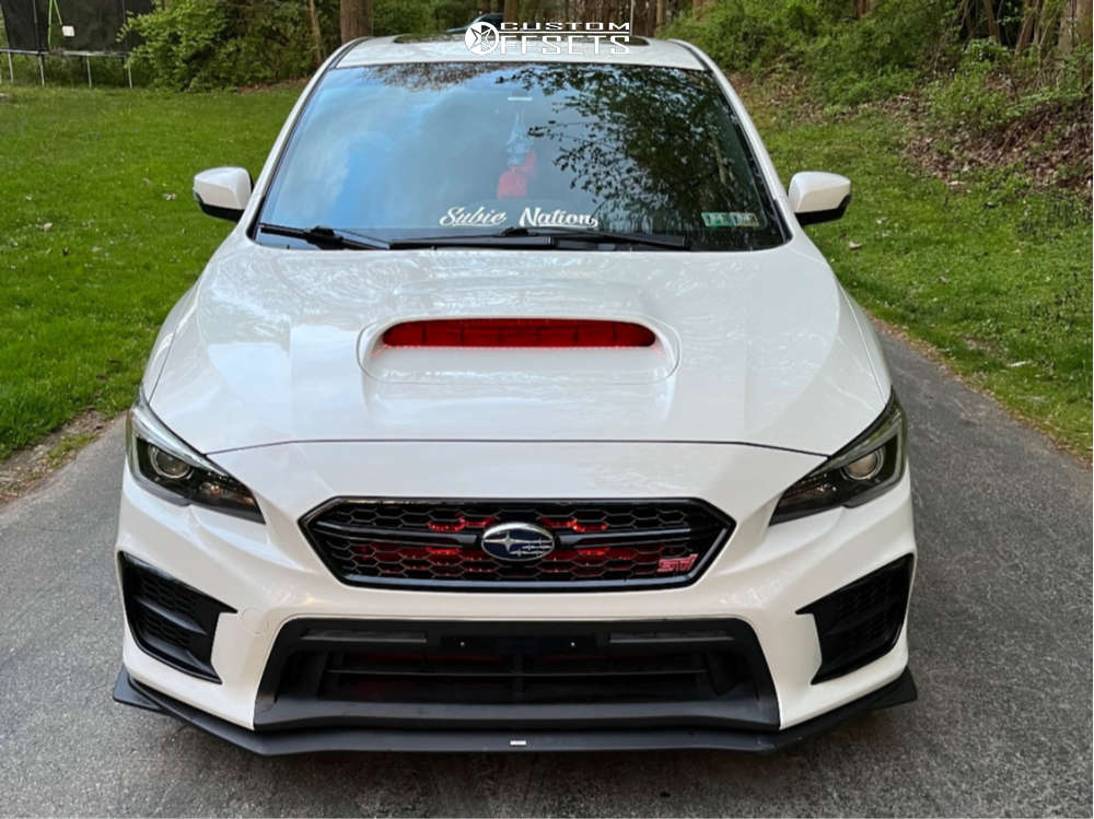 2020 Subaru WRX STI with 19x9.5 35 Vors Tr37 and 245/35R19