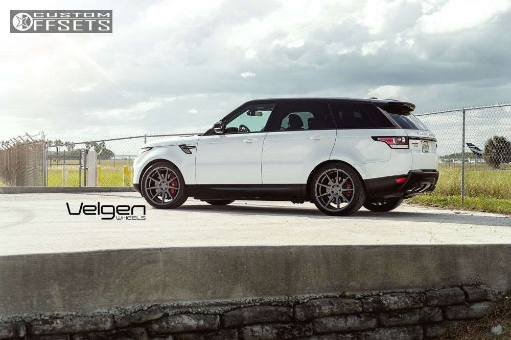 2015 Land Rover Range Rover Sport with 22x10.5 37 Velgen VMB9 and 285 ...