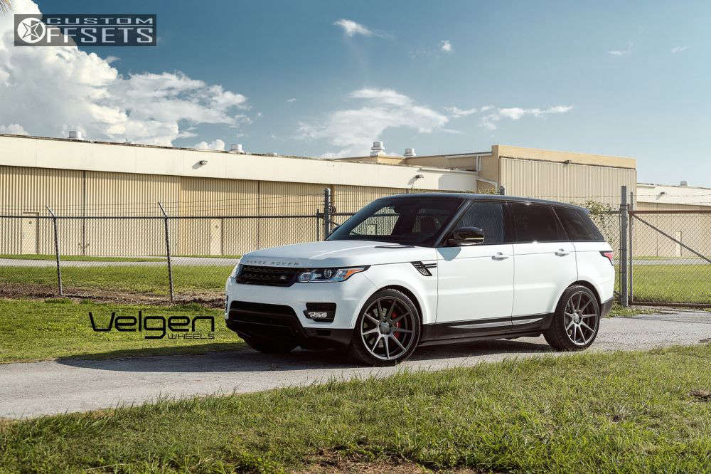 2015 Land Rover Range Rover Sport with 22x10.5 37 Velgen VMB9 and 285 ...