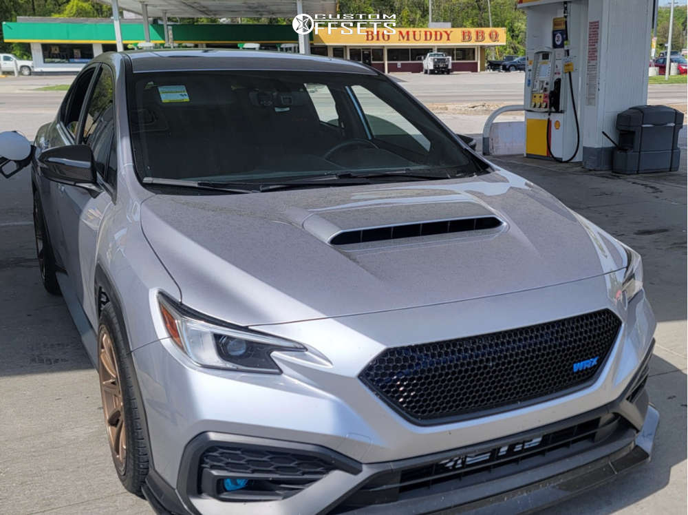 2022 Subaru WRX with 18x9.5 38 Enkei Triumph and 255/40R18