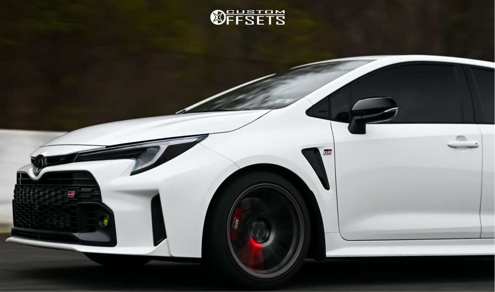 2023 Toyota GR Corolla with 18x9.5 22 Enkei Gtc01rr and 255/35R18 ...