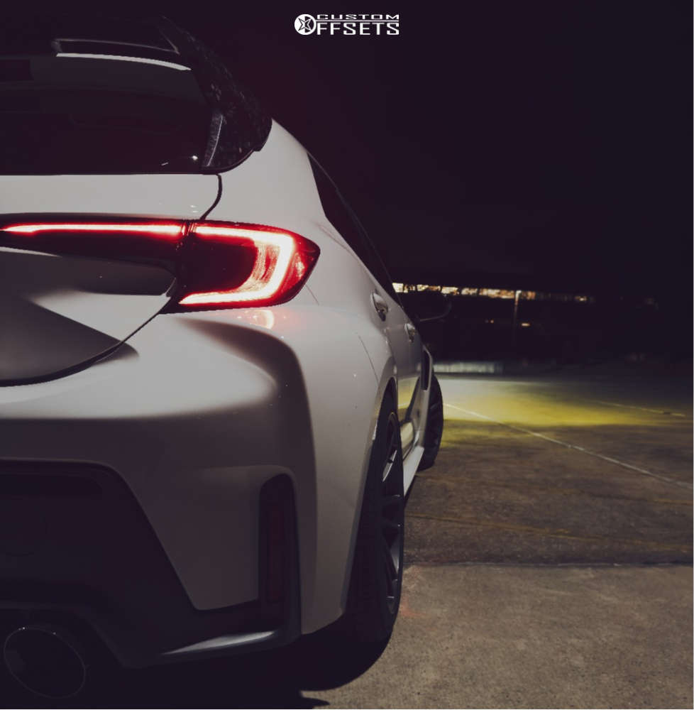 2023 Toyota GR Corolla with 18x9.5 22 Enkei Gtc01rr and 255/35R18 ...