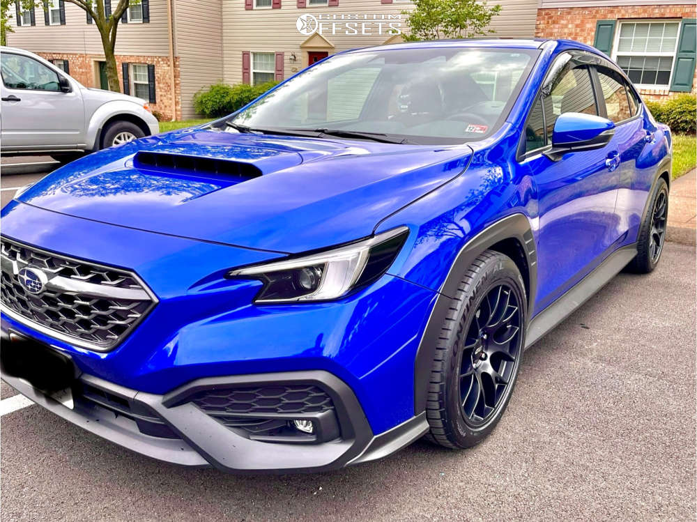 2022 Subaru WRX with 18x9.5 38 Apex Ec-7 and 265/40R18