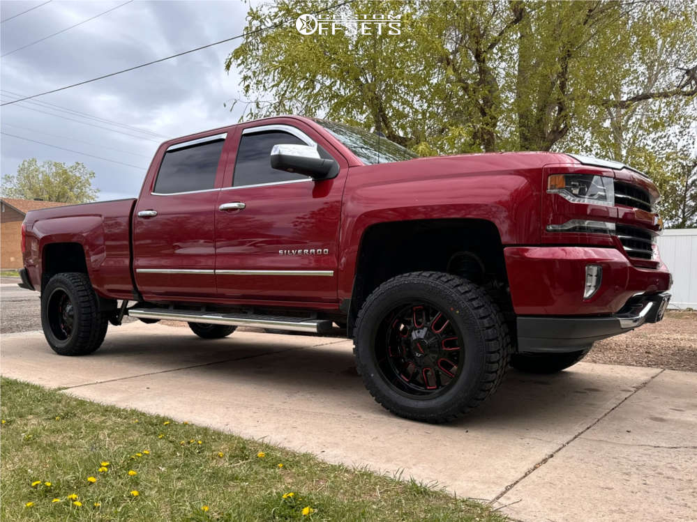 2018 Chevrolet Silverado 1500 with 20x10 -19 Mayhem Cogent