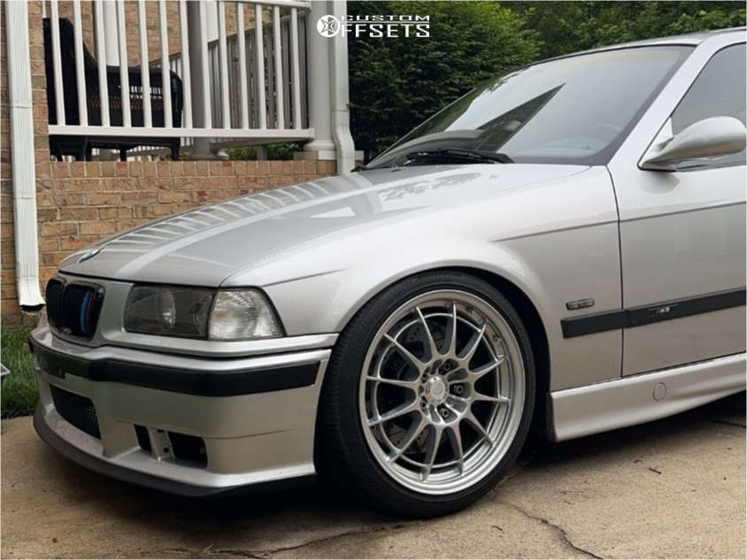 1998 BMW M3 with 18x8.5 38 Enkei Nt03m and 225/40R18 Bridgestone