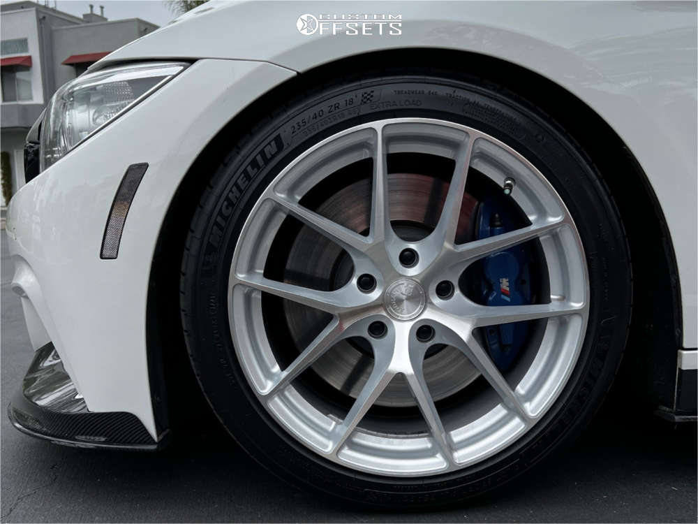 2016 BMW 435i with 18x8.5 35 Aodhan Aff7 and 235/40R18 Michelin