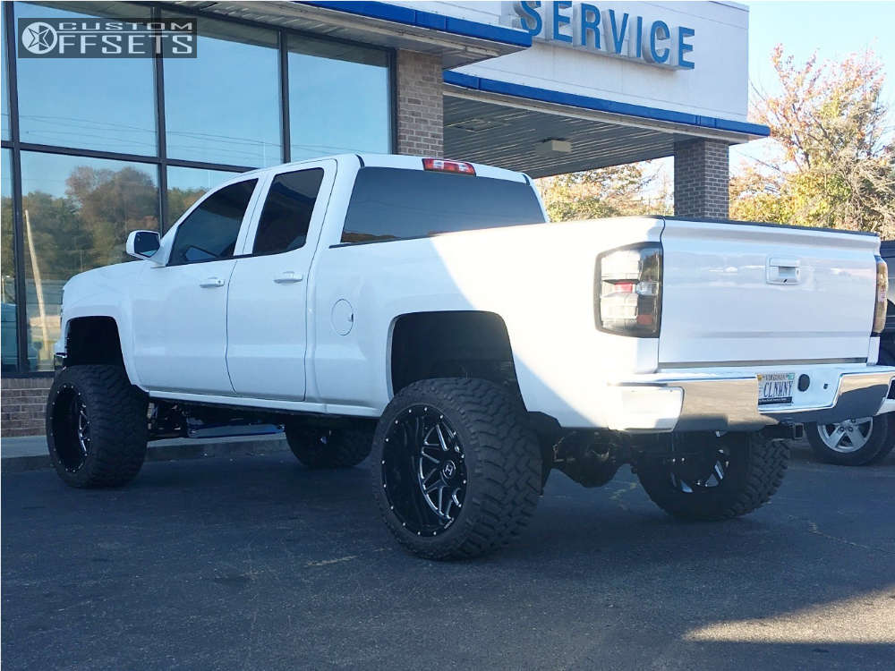 2014 Chevrolet Silverado 1500 with 22x14 76 Hostile Sprocket and 355