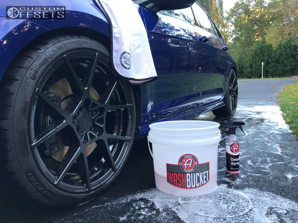 2016 Volkswagen Golf R with 19x8.5 45 Rotiform Kps and 235/35R19 ...