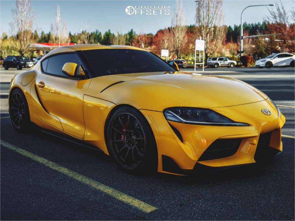 2023 Toyota GR Supra with 19x9.5 22 Volk Ze40 and 265/30R19