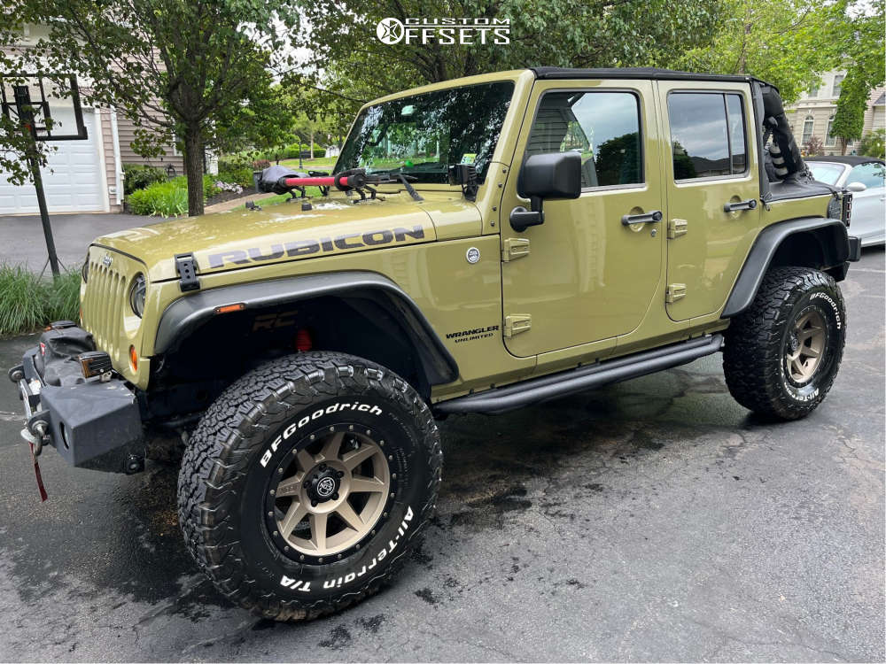 2013 Jeep Wrangler with 17x8.5 6 Icon Alloys Rebound and 35/12.5R17