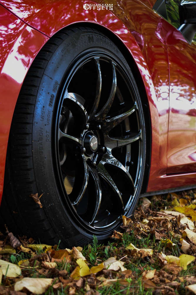 2015 Mazda 3 Sport with 18x8.5 35 Vors Tr4 and 225/45R18 Nankang