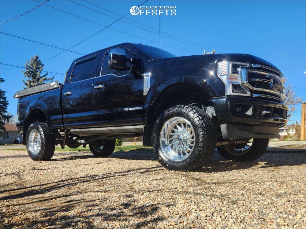 2017 Ford F350 Super Duty with 22x10 25 Fuel Ff110 and 37/12
