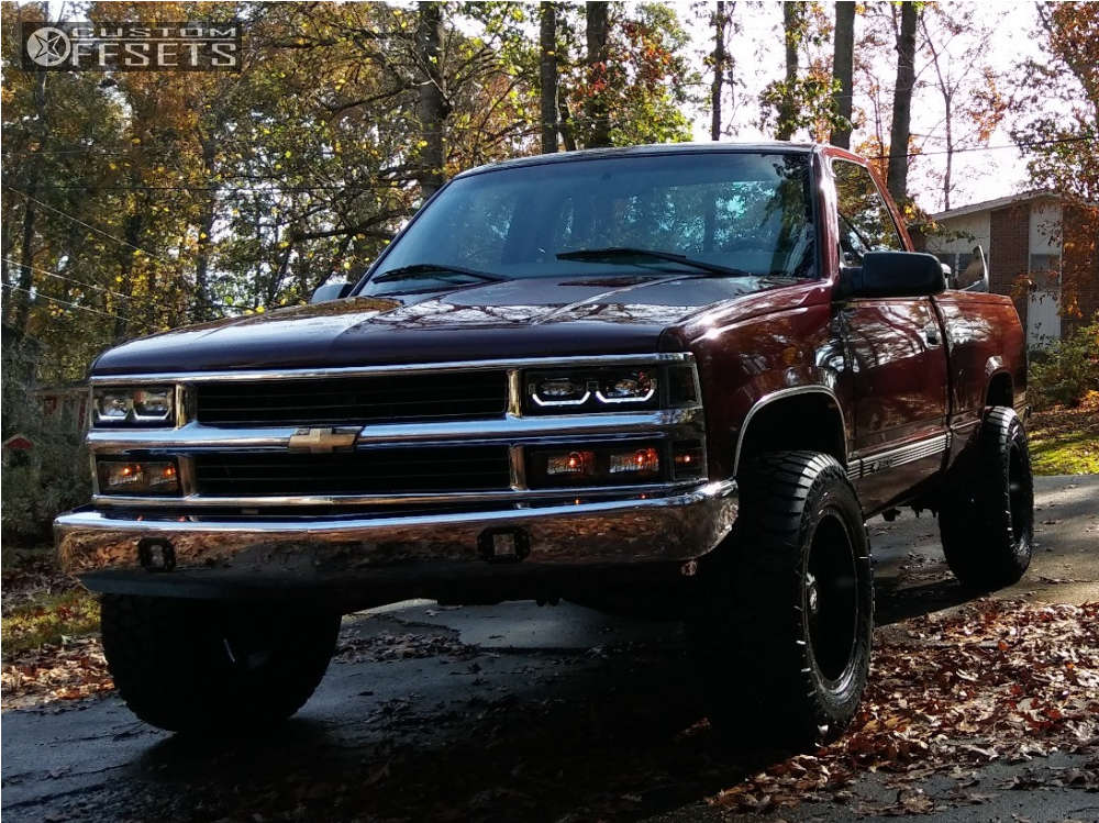 1997 Chevrolet C1500 with 18x10 -24 Moto Metal Mo970 and 305/60R18 AMP ...