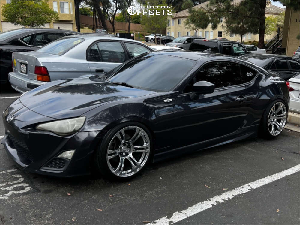 2013 Scion FR-S with 18x9.5 22 Kansei Neo and 255/35R18 Michelin