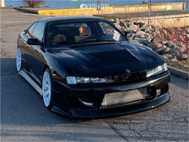 1995 Nissan 240SX with 18x9.5 30 Motegi MR154 and 225/40R18