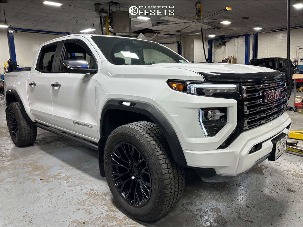 2023 GMC Canyon with 20x9 1 Fuel Rebar 6 and 275/60R20 Bridgestone ...