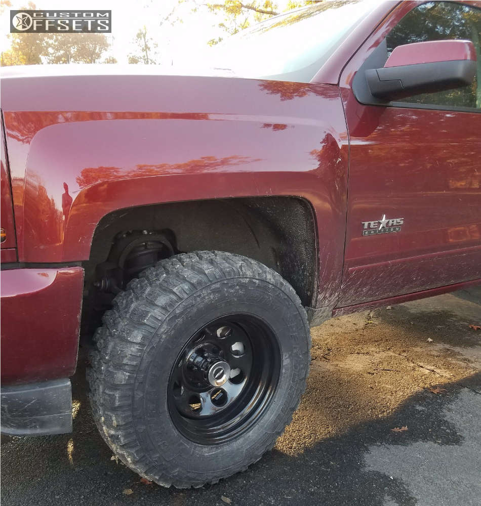 2017 Chevrolet Silverado 1500 with 17x9 -38 Pro Comp Series 97 and 285 ...