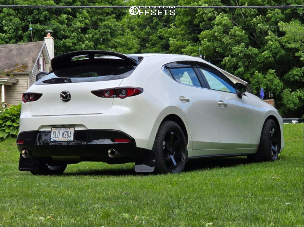 2021 Mazda 3 with 18x8.5 35 AVID1 Av6 and 235/40R18 Lexani Lxuhp
