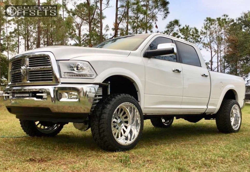 Fuel FF16 22x12 51 Polished DF1622207245L Custom Offsets