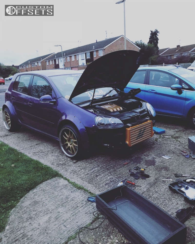 2006 Volkswagen Golf with 18x9.5 -15 Work Emotion Cr 2p and 235 ...