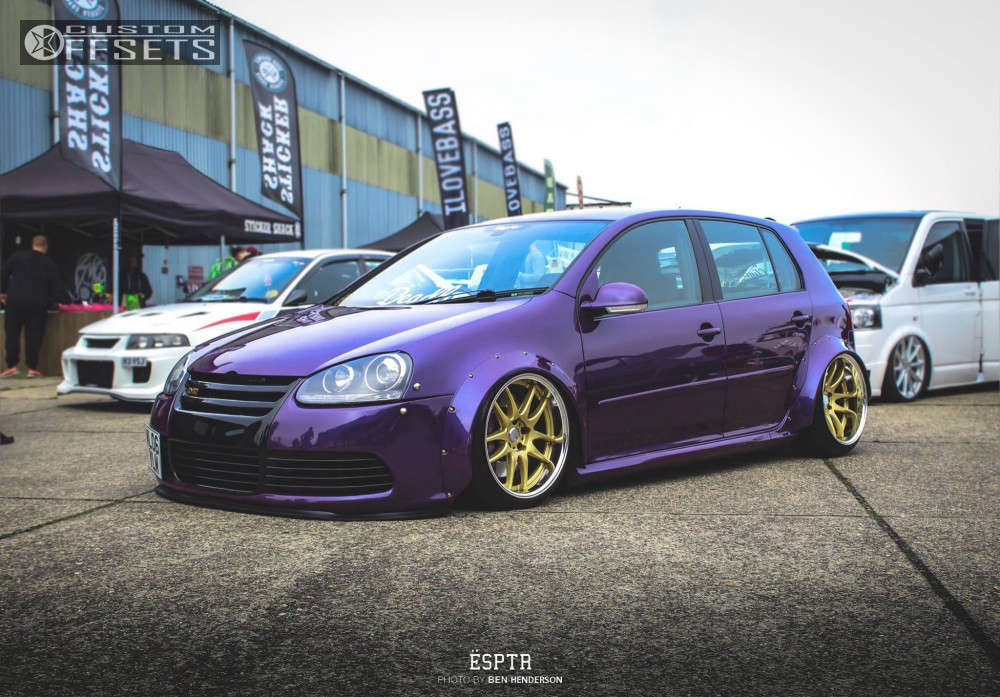 2006 Volkswagen Golf with 18x9.5 -15 Work Emotion Cr 2p and 235 ...