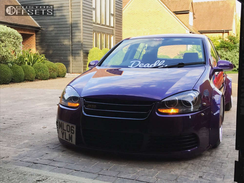 2006 Volkswagen Golf with 18x9.5 -15 Work Emotion Cr 2p and 235 ...