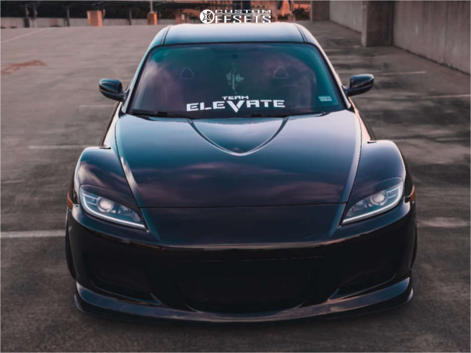 2004 Mazda RX-8 with 18x9.5 38 Heritage Ebisu Monoc and 225/45R18 2004 Mazda RX-8 with 18x9.5 38 Heritage Ebisu Monoc and 225/45R18