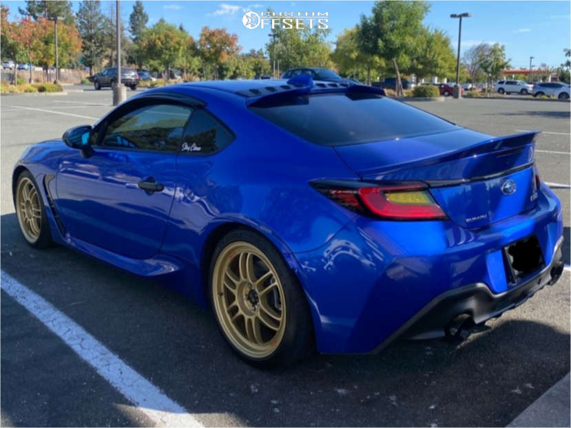 2023 Subaru BRZ with 18x8 45 Enkei RPF1 and 215/40R18 Michelin Pilot