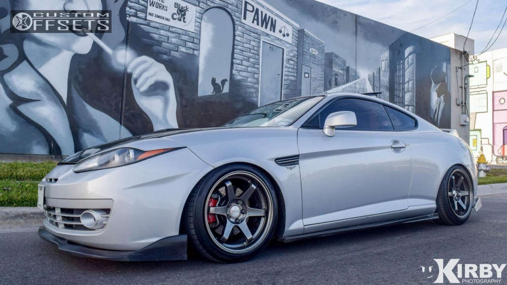 2008 Hyundai Tiburon with 17x9 30 Varrstoen Es2 and 215/45R17 Hankook ...
