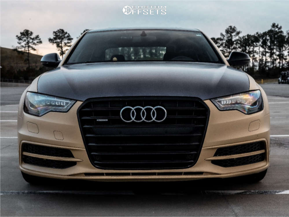 2014 Audi A6 Quattro with 20x9 35 Rohana Rfx5 and 255/35R20 Pirelli ...