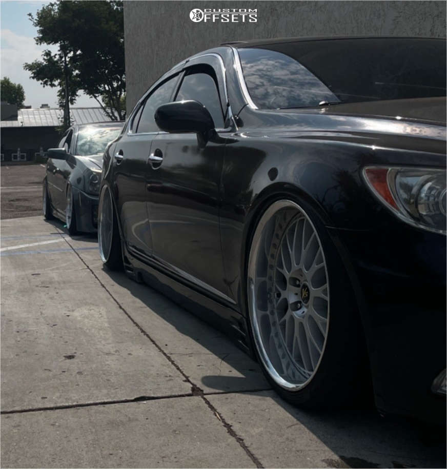 2008 Lexus LS460 with 20x10.5 16 Work VS-XX and 235/35R20