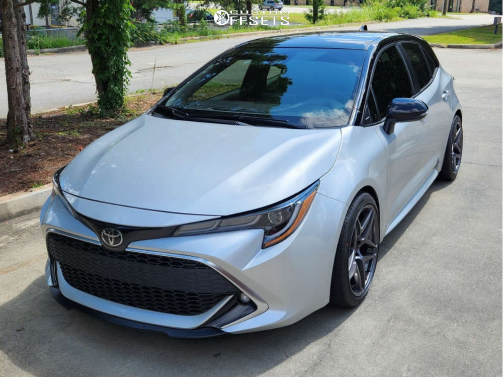 2020 Toyota Corolla with 18x9 22 Kansei Astro and 235/40R18