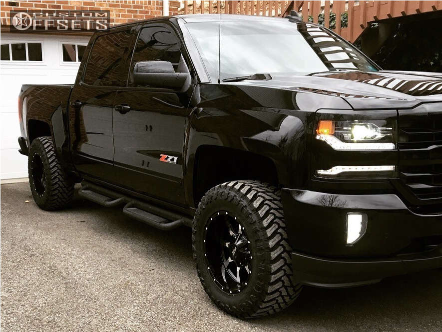 2017 Chevrolet Silverado 1500 with 18x10 -24 Moto Metal Mo970 and