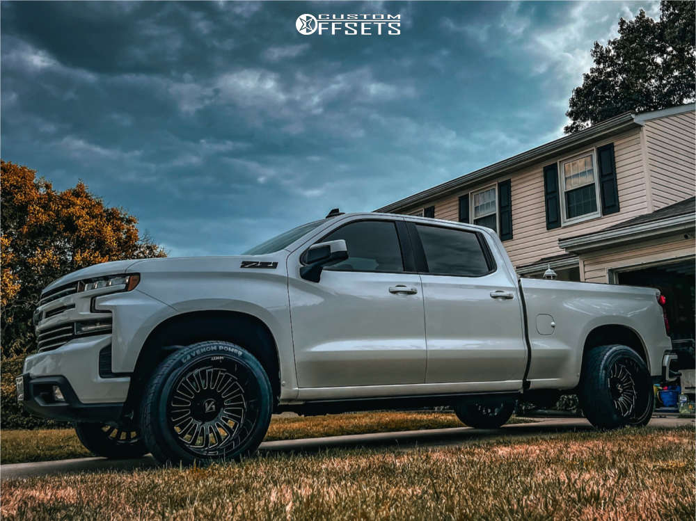 2019 Chevrolet Silverado 1500 with 22x12 -51 ARKON OFF-ROAD Alexander ...