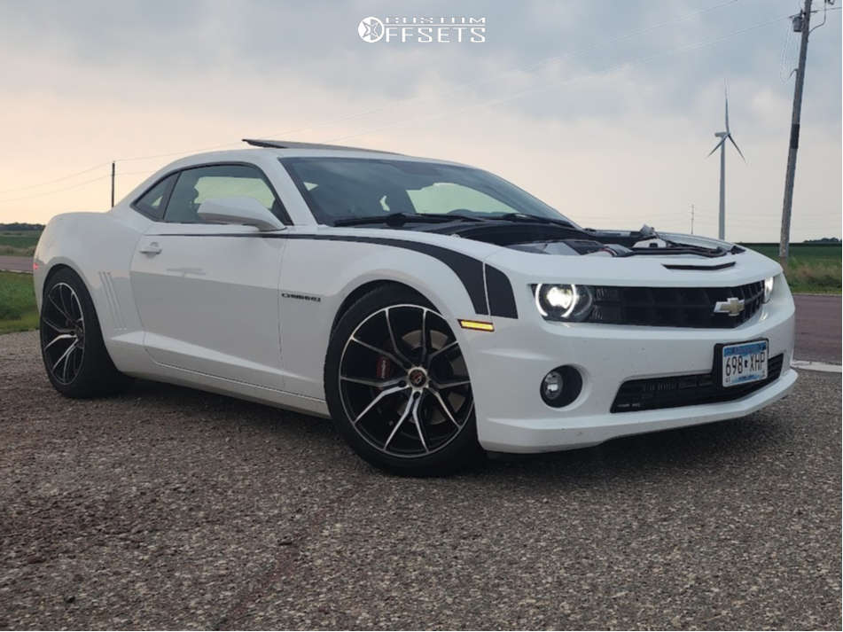 2010 Chevrolet Camaro with 20x10 25 Curva C42 and 275/40R20 Lexani Lx ...