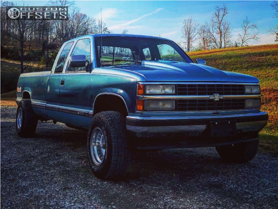 1990 Chevrolet K1500 with 15x10 -45 Mickey Thompson Classic Iii