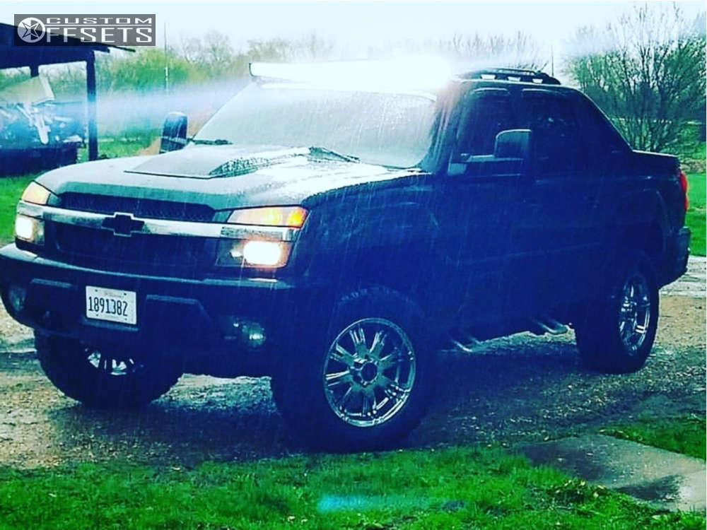 2003 Chevrolet Avalanche Wheel Offset Aggressive > 1" Outside Fender