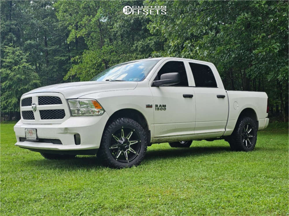 2017 Ram 1500 with 20x9 18 Mayhem Rampage and 275/55R20 Radar
