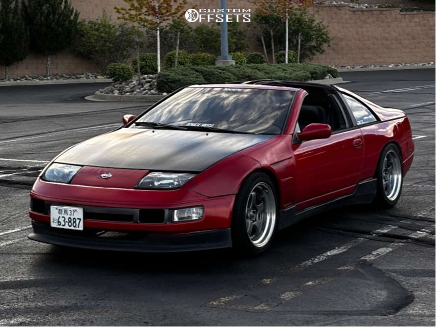 1990 Nissan 300ZX with 17x9 20 MST Mt07 and 255/40R17 Nitto Nt555 and ...