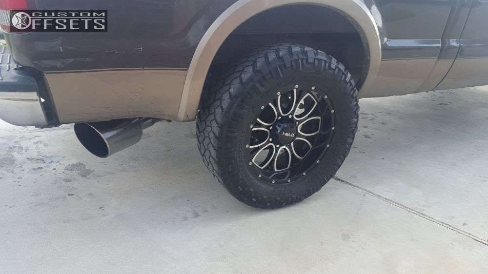 2007 Ford F-250 Super Duty with 20x9 -12 Helo HE879 and 35/12.5R20 ...