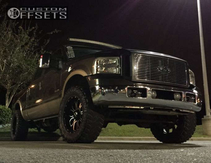 2007 Ford F-250 Super Duty with 20x9 -12 Helo HE879 and 35/12.5R20 ...
